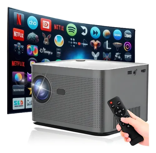 Destaque de Projetor Inteligente 4K HY350 com desconto no Bom de Oferta