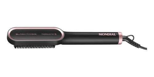 Destaque de Escova Alisadora Black Rose Mondial com desconto no Bom de Oferta