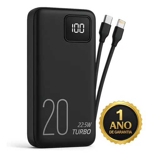 Destaque de Power Bank Dtimp 20000mAh com desconto no Bom de Oferta