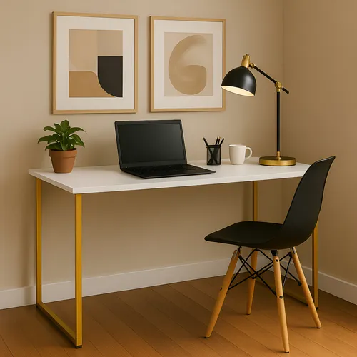 Destaque de Escrivaninha Industrial 110cm com desconto no Bom de Oferta