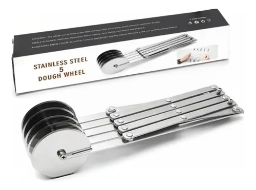 Destaque de Cortador Massas 5 Carrrtilhas Inox com desconto no Bom de Oferta