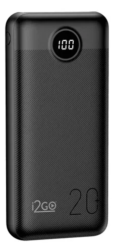 Destaque de Power Bank i2go 20000mAh com desconto no Bom de Oferta