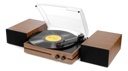 Destaque de Leitor Disco Vinil Giratório Bluetooth Retrô com desconto no Bom de Oferta