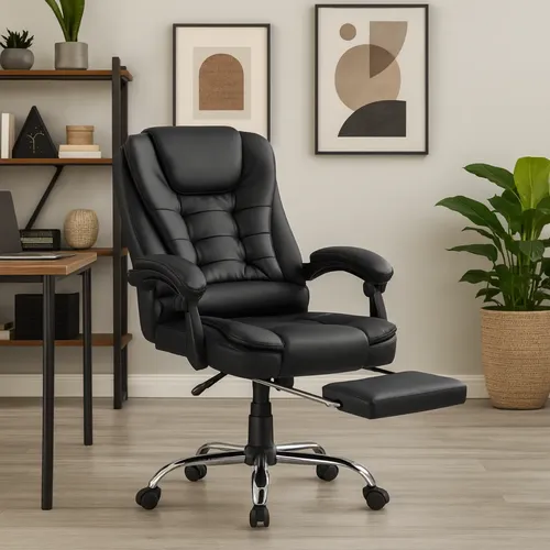 Destaque de Cadeira Presidente Office com desconto no Bom de Oferta