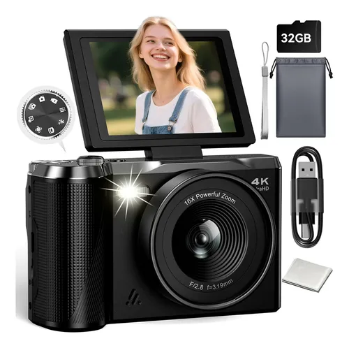 Destaque de Câmera Digital 4k 56mp com desconto no Bom de Oferta