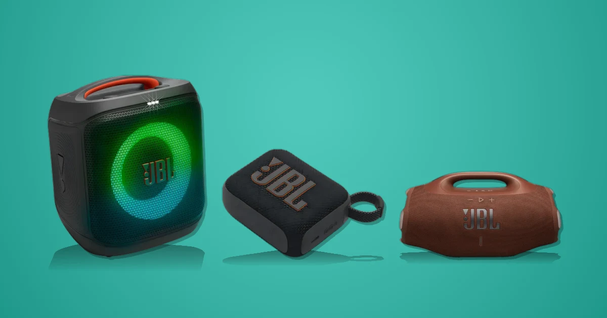 Comparativo: JBL Party Box Encore Essential 2, JBL Go 4, Aiwa Boombox Plus BBS-01-B