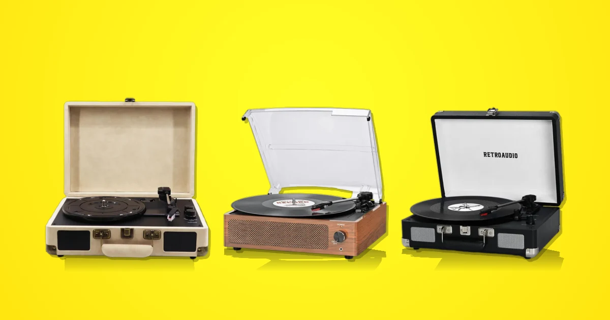 Comparativo: Leitor De Registros Tocador Mala, Toca-discos Seasonlife R608 Bluetooth, Leitor Discussão Vinil Bluetooth Portátil