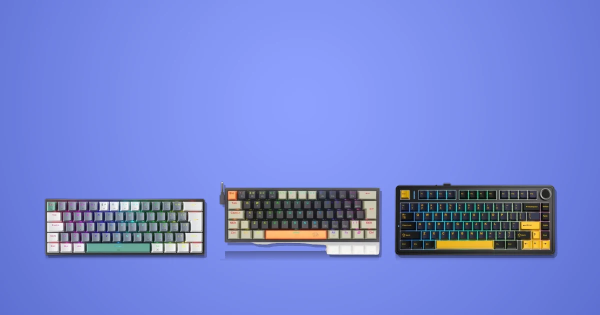 Comparativo: Teclado Machenike K500, Teclado Redragon K617, Teclado Mecânico Aula F75