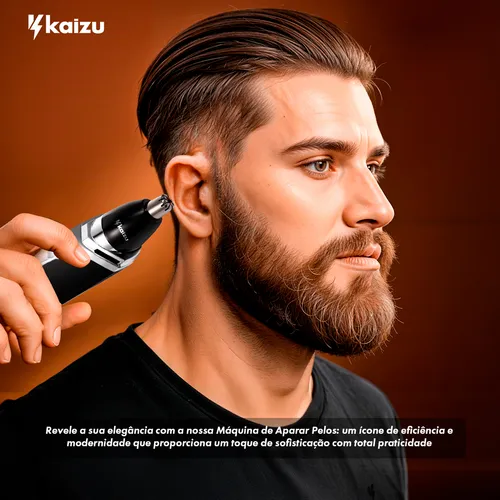 Destaque de Aparador Pelos Kemei Km-6512 Rotativa com desconto no Bom de Oferta